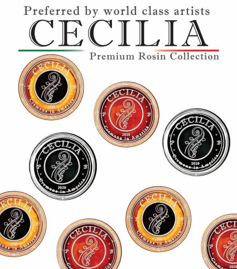 我屋音樂WoW Music Shop｜CECILIA松香系列，包括原來非常受歡迎的SOLO松香，以及A Piacere和Sanctus。此外，還開發了一款新的"Signature Formula"作為CECILIA松香系列的旗艦產品。 四種配方選擇：CECILIA松香產品分為四種配方，每種配方都經過精心設計，以滿足不同演奏風格和需求，幫助演奏者在各種情境下發揮最佳表現。 這一系列的CECILIA松香將為音樂家們帶來卓越的演奏體驗。不論您是專業演奏家還是業餘愛好者，我們相信CECILIA松香的品質和表現將讓您滿意。
